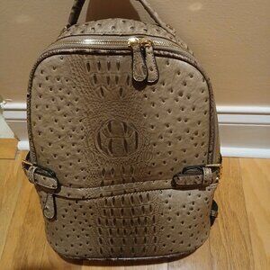 Faux Ostrich Backpack